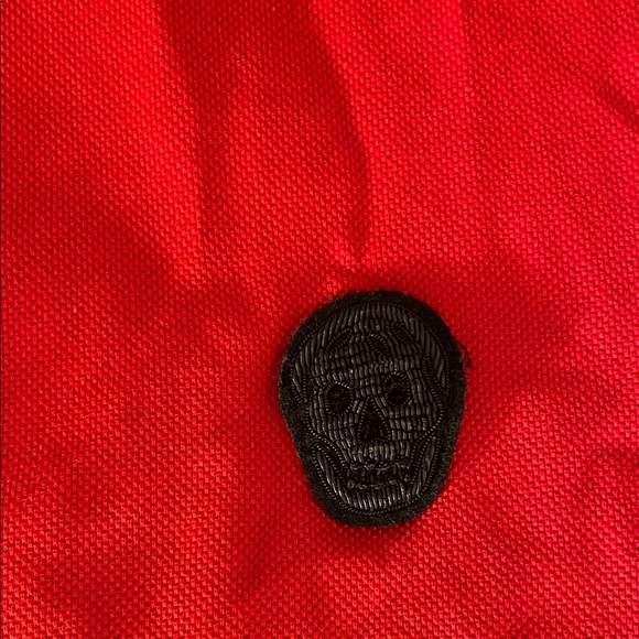 Alexander McQueenRed Polo Shirt sz large - Picture 4 of 6